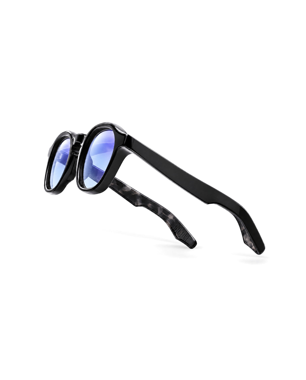 Black Vantage Design Glasses, Fade Blue, perfil